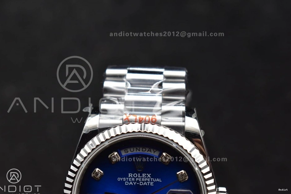 Edition Blue 904L Best V5 President on Dial Weight) vr3255 SS QF Diamond Bracelet DayDate (Gain 36 Steel 0505